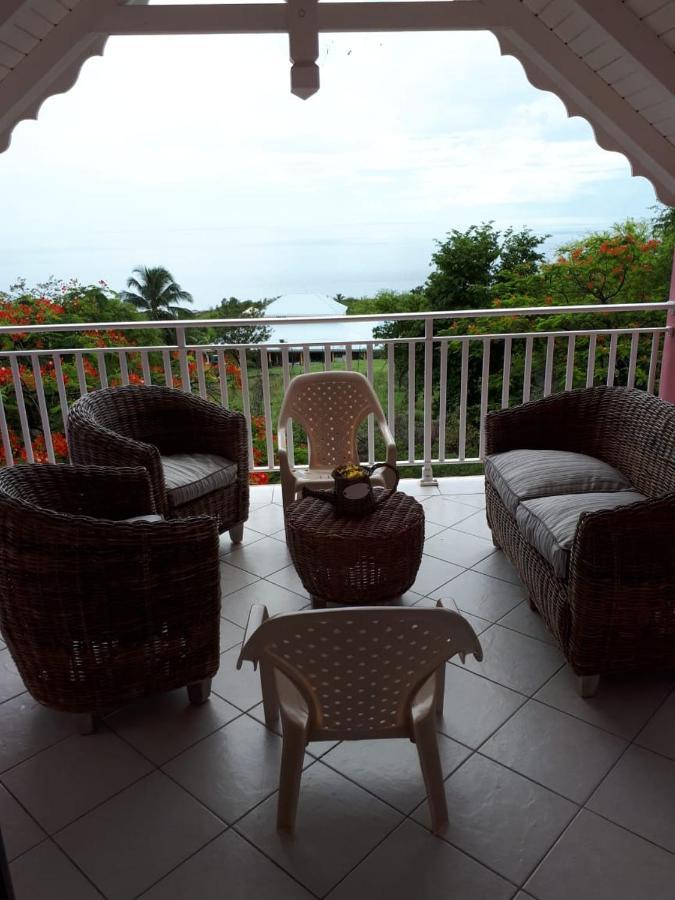Habitation Du Chateau D'O - Vue Sur Mer Deshaies Kültér fotó